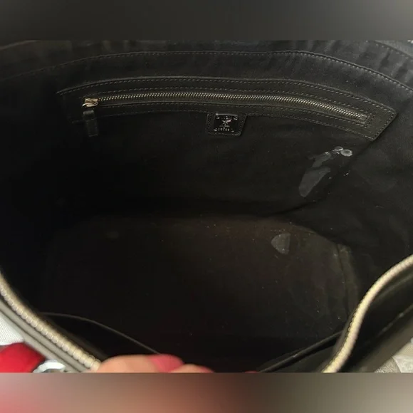 MCM Black and Red Embossed Tote - Picture 11 of 11